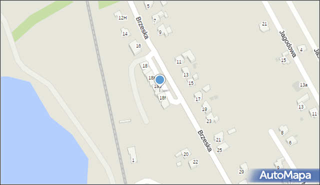 Racibórz, Brzeska, 18e, mapa Racibórz