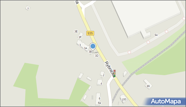 Racibórz, Brzeska, 3C, mapa Racibórz