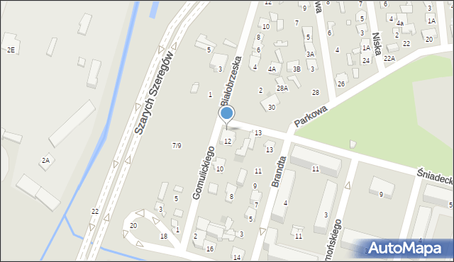 Radom, Braci Śniadeckich Jana i Jędrzeja, 15, mapa Radomia
