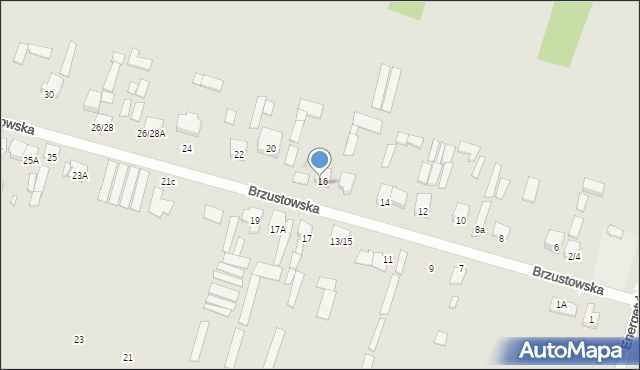 Radom, Brzustowska, 18, mapa Radomia