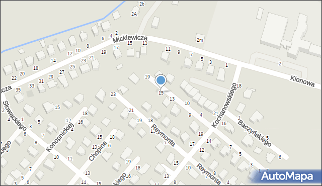 Radomyśl Wielki, Broniewskiego, 15, mapa Radomyśl Wielki