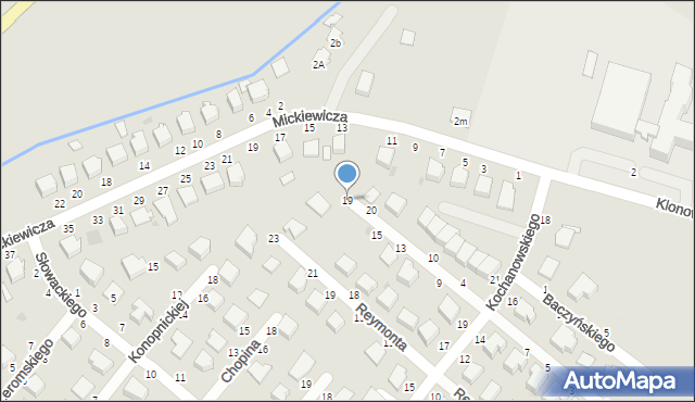 Radomyśl Wielki, Broniewskiego, 19, mapa Radomyśl Wielki