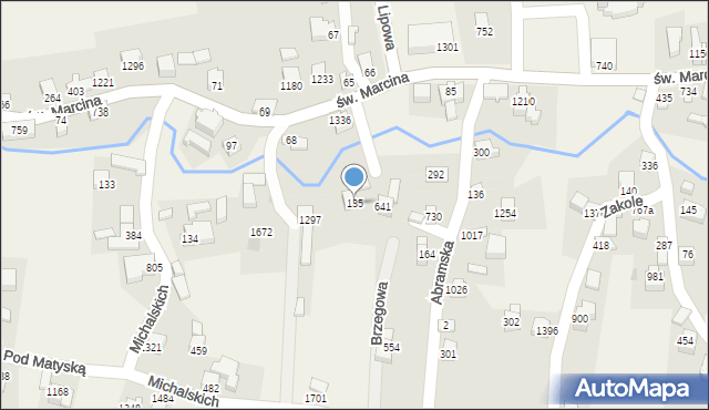 Radziechowy, Brzegowa, 135, mapa Radziechowy