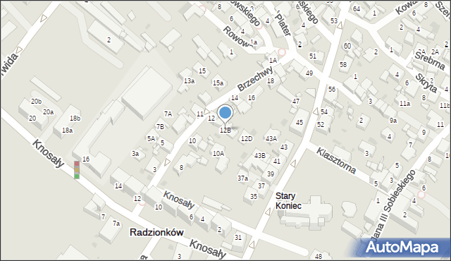 Radzionków, Brzechwy Jana, 12B, mapa Radzionków