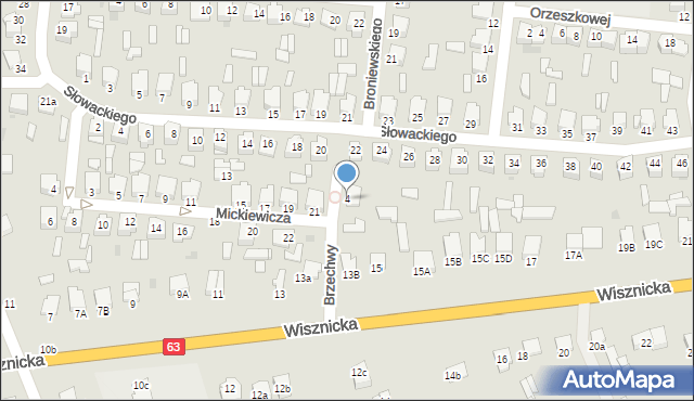 Radzyń Podlaski, Brzechwy Jana, 4, mapa Radzyń Podlaski