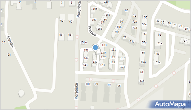 Ruda Śląska, Brańskiego Wiktora, 135, mapa Rudy Śląskiej