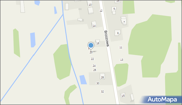 Rudnik Wielki, Brzozowa, 20, mapa Rudnik Wielki