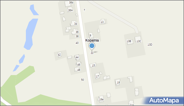 Rudniki, Brzozowa, 11, mapa Rudniki