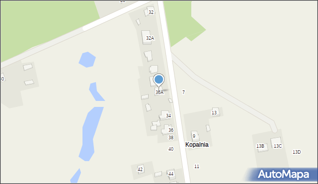 Rudniki, Brzozowa, 36A, mapa Rudniki