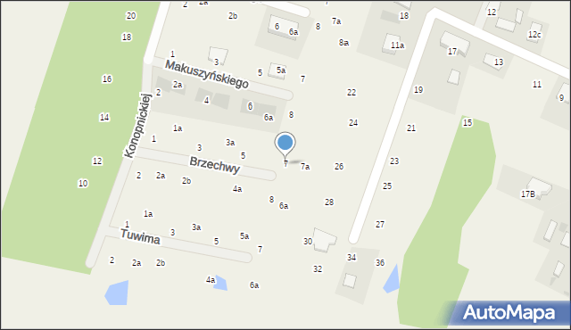 Rudunki, Brzechwy Jana, 7, mapa Rudunki