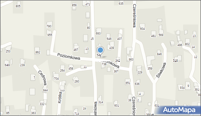 Rybarzowice, Brzoskwiniowa, 13, mapa Rybarzowice