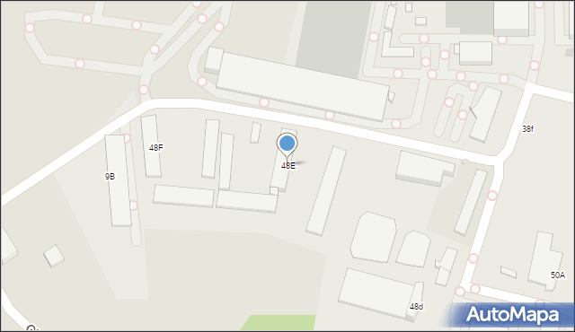 Rybnik, Brzezińska, 48E, mapa Rybnika