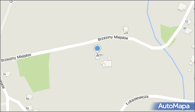 Rybnik, Brzeziny Miejskie, 48, mapa Rybnika