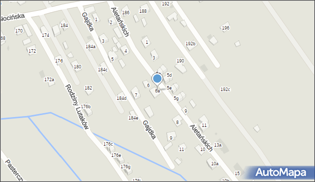 Rzeszów, Braci Aletańskich, 6a, mapa Rzeszów