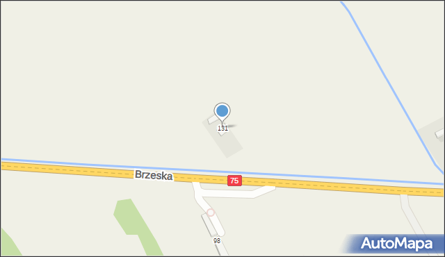 Rzezawa, Brzeska, 131, mapa Rzezawa