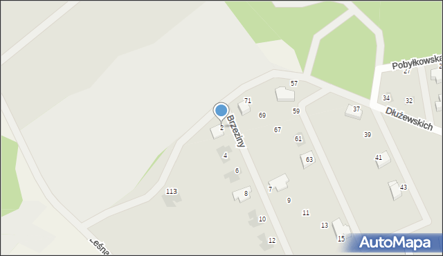 Serock, Brzeziny, 2, mapa Serock