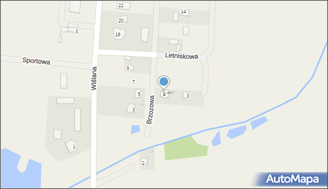 Sieciechów, Brzozowa, 4, mapa Sieciechów