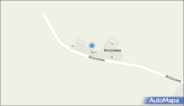 Sieciechowice, Brzozowa, 52, mapa Sieciechowice