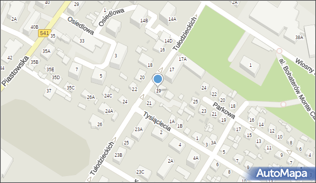 Sierpc, Braci Tułodzieckich, 19, mapa Sierpc