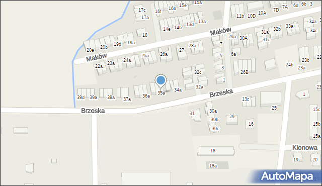 Skarbimierz-Osiedle, Brzeska, 35a, mapa Skarbimierz-Osiedle