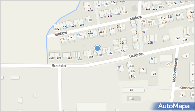 Skarbimierz-Osiedle, Brzeska, 35b, mapa Skarbimierz-Osiedle