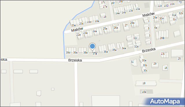 Skarbimierz-Osiedle, Brzeska, 37b, mapa Skarbimierz-Osiedle