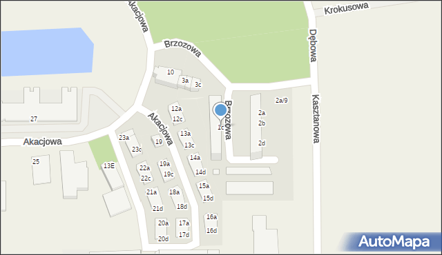 Skarbimierz-Osiedle, Brzozowa, 1c, mapa Skarbimierz-Osiedle