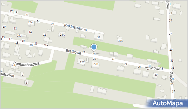 Skierniewice, Bratkowa, 25, mapa Skierniewic