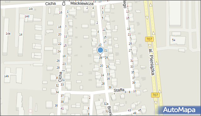 Skierniewice, Broniewskiego Władysława, 16, mapa Skierniewic