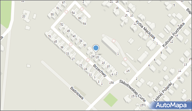 Skierniewice, Brzechwy Jana, 22, mapa Skierniewic