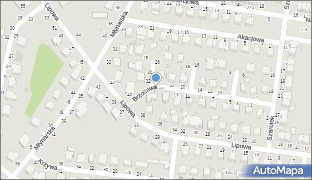 Skierniewice, Brzozowa, 17, mapa Skierniewic