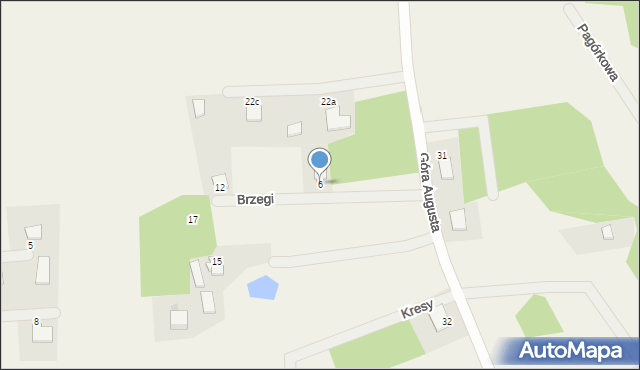 Skrzeszewo, Brzegi, 6, mapa Skrzeszewo