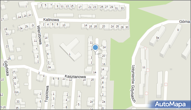 Słupsk, Brzozowa, 5, mapa Słupska