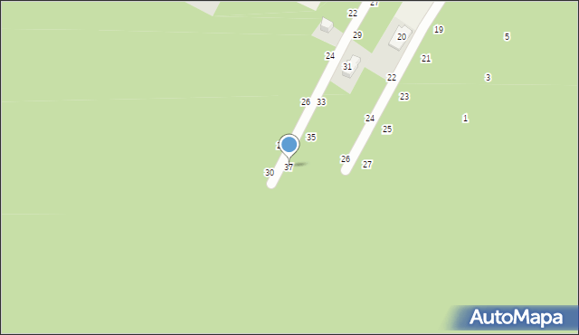 Smardzewice, Brzozowa, 37, mapa Smardzewice