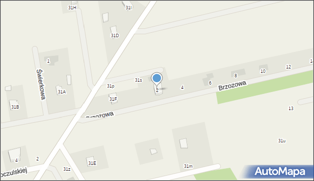 Sobiekursk, Brzozowa, 2, mapa Sobiekursk