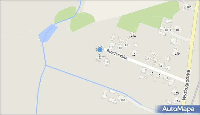 Sochaczew, Brochowska, 21, mapa Sochaczew