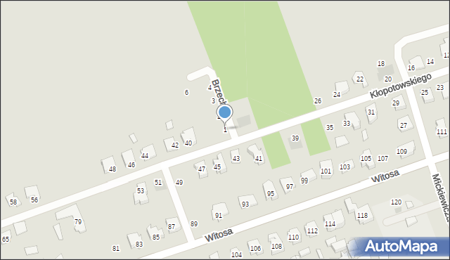 Sokółka, Brzechwy Jana, 1, mapa Sokółka