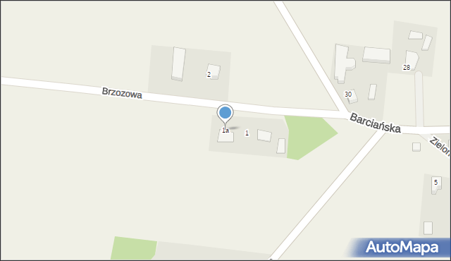 Srokowo, Brzozowa, 1a, mapa Srokowo