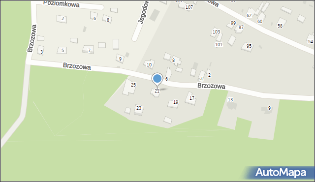 Stalowa Wola, Brzozowa, 21, mapa Stalowa Wola