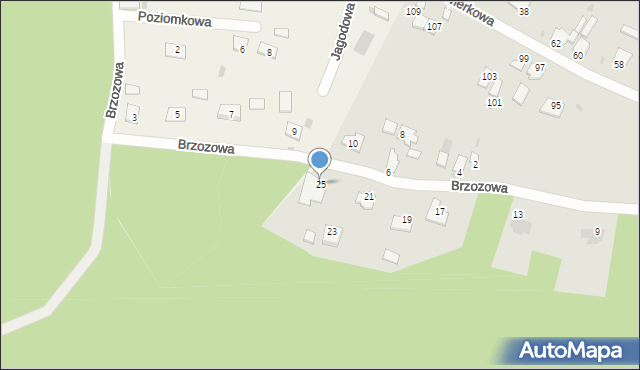 Stalowa Wola, Brzozowa, 25, mapa Stalowa Wola