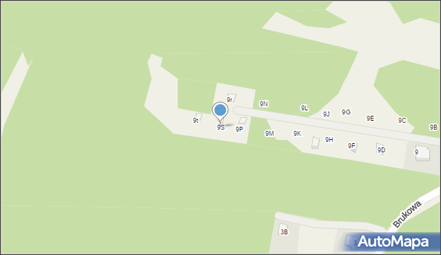 Stanisławów Pierwszy, Brukowa, 9S, mapa Stanisławów Pierwszy