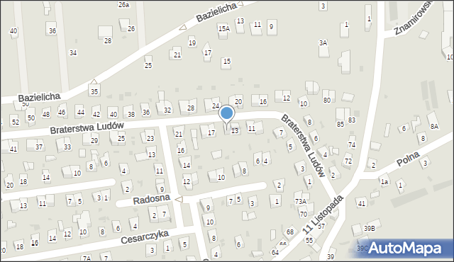 Stary Sącz, Braterstwa Ludów, 15, mapa Stary Sącz