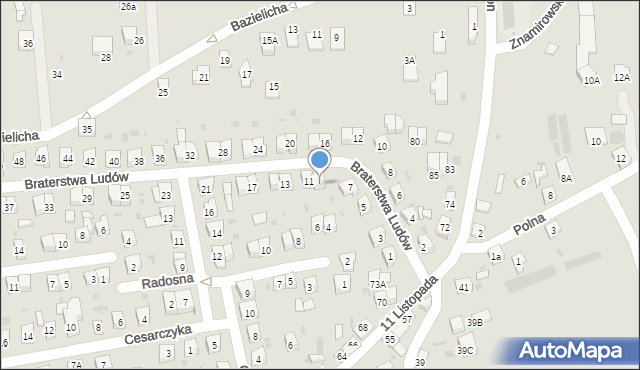 Stary Sącz, Braterstwa Ludów, 9, mapa Stary Sącz