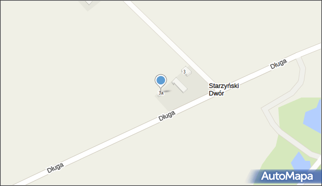 Starzyński Dwór, Brzozowa, 3a, mapa Starzyński Dwór