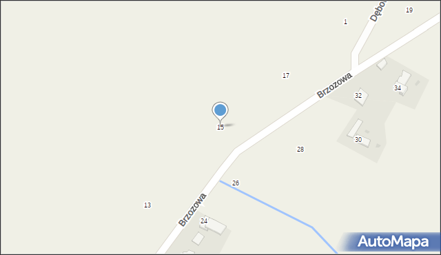 Staszkówka, Brzozowa, 15, mapa Staszkówka