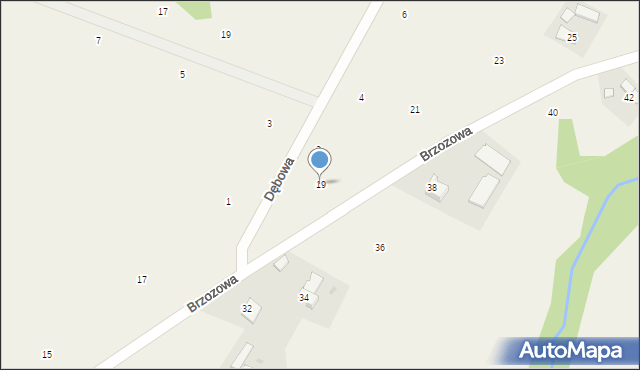 Staszkówka, Brzozowa, 19, mapa Staszkówka