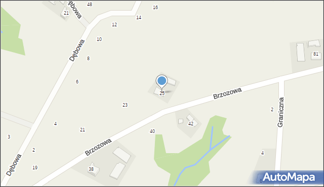 Staszkówka, Brzozowa, 25, mapa Staszkówka