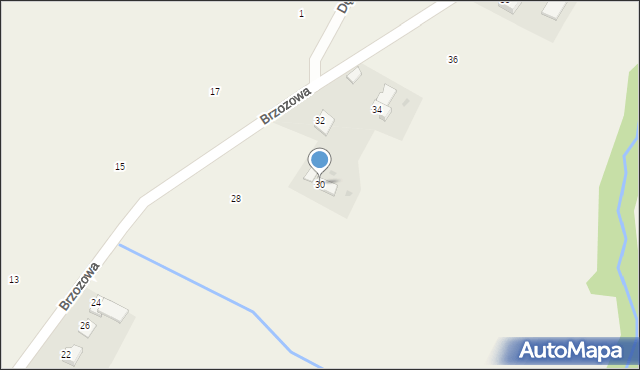 Staszkówka, Brzozowa, 30, mapa Staszkówka