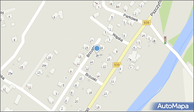 Strumień, Brzuski J., ks., 16, mapa Strumień