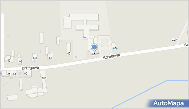Strzelin, Brzegowa, 67a, mapa Strzelin